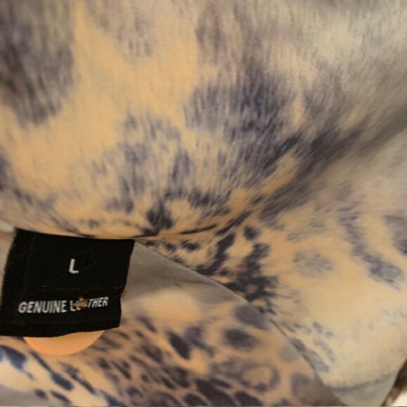 Overland Genuine Leather & Fur Jacket, Size Large - Picture 15 of 16